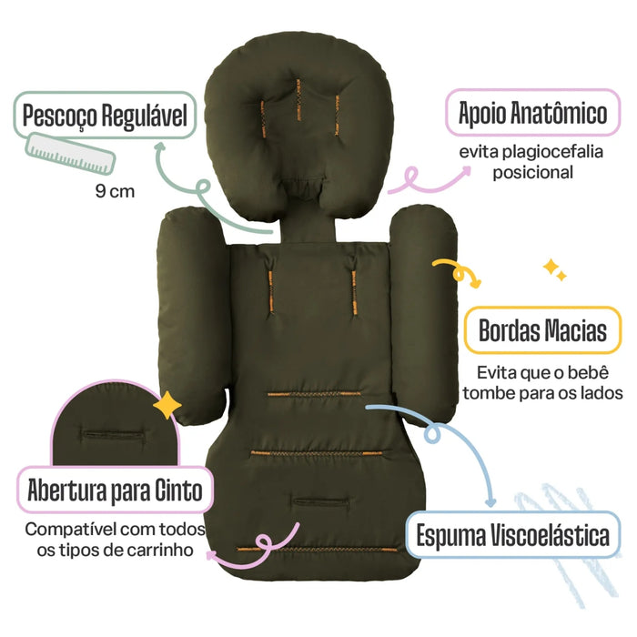
    Ninho Redutor Multifuncional Para Carrinho Yogi Baby Forest Green - Yogi Baby Babytunes
  