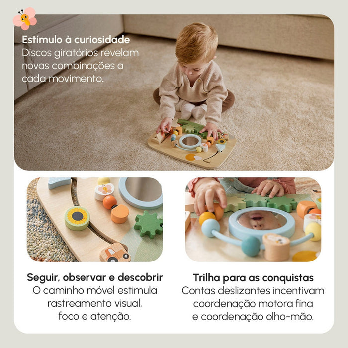 
    Painel de Atividades de Madeira Tiny Love Farmers Fun day
  
