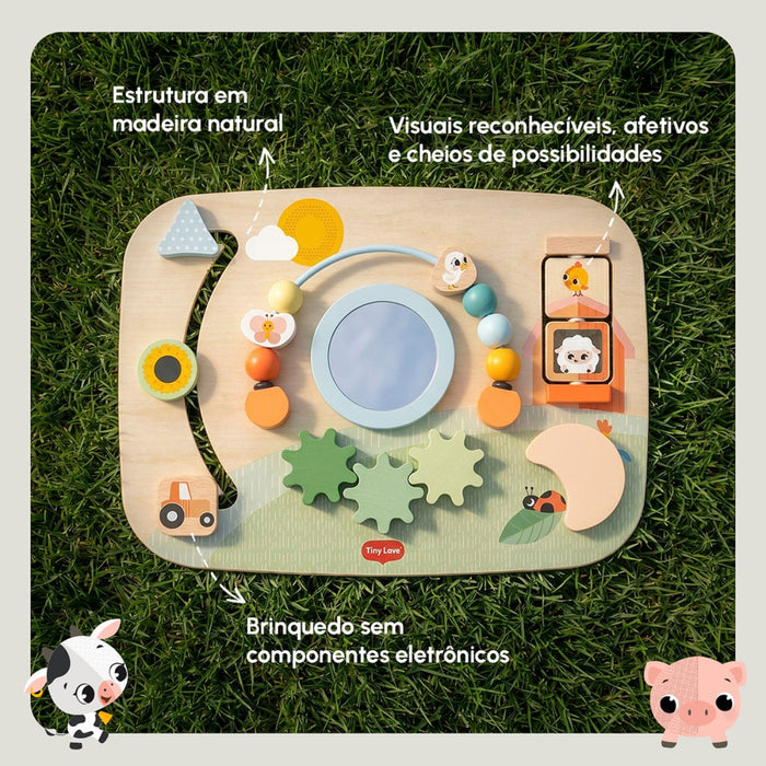 
    Painel de Atividades de Madeira Tiny Love Farmers Fun day
  