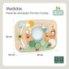 Painel de Atividades de Madeira Tiny Love Farmers Fun day