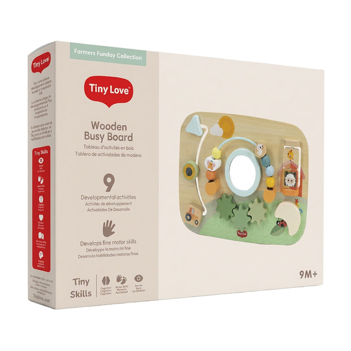 
    Painel de Atividades de Madeira Tiny Love Farmers Fun day
  