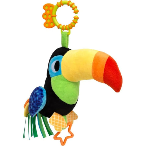 Pelúcia Tucano Zaza Buba com Mordedor e Chocalho