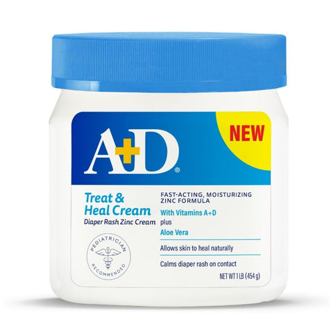 Pomada Para Assaduras A+D Treat & Heal 454G