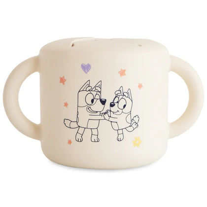 Porta Snack Infantil Mushie Bluey Ivory - Mushie Babytunes