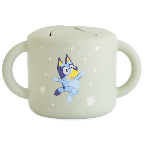 Porta Snack Infantil Mushie Bluey Sage