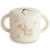 Porta Snack Infantil Mushie Pink Flowers - Mushie Babytunes