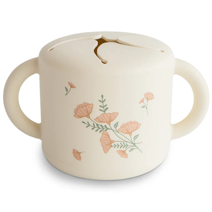 
    Porta Snack Infantil Mushie Pink Flowers - Mushie Babytunes
  