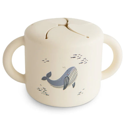 Porta Snack Infantil Mushie Whales - Mushie Babytunes