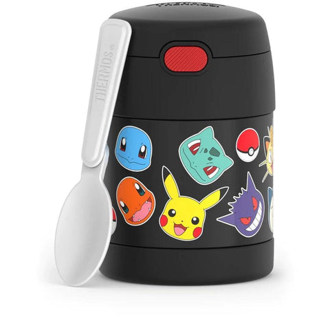 Pote Térmico Infantil Thermos Funtainer Pokémon Preto 290ML - Thermos Babytunes