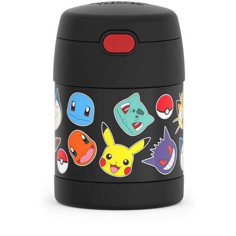 Pote Térmico Infantil Thermos Funtainer Pokémon Preto 290ML - Thermos Babytunes