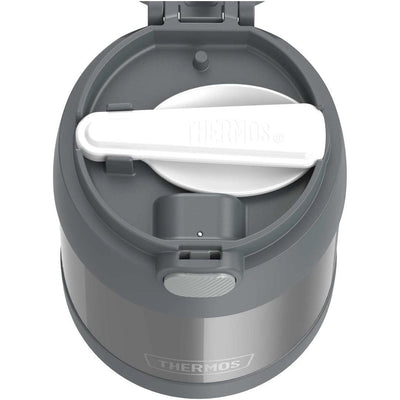 Pote Térmico Thermos Foogo Cinza 290ML - Colher Incluída