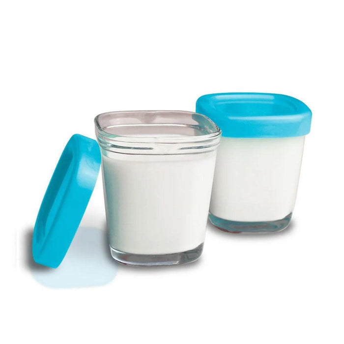 
    Potes de Vidro Para Armazenamento de Leite Materno Clingo Azul - Clingo Babytunes
  