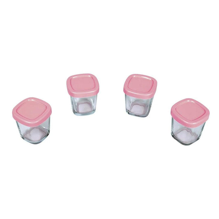 
    Potes de Vidro Para Armazenamento de Leite Materno Clingo Rosa - Clingo Babytunes
  
