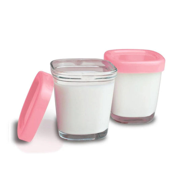 
    Potes de Vidro Para Armazenamento de Leite Materno Clingo Rosa - Clingo Babytunes
  