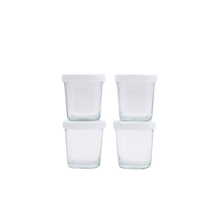 
    Potes de Vidro Para Armazenamento de Leite e Papinha Petit Piá Branco 150ML - Petit Piá Babytunes
  