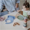 Prato De Sucção Infantil Clássico Mushie Cambridge Blue - Mushie Babytunes