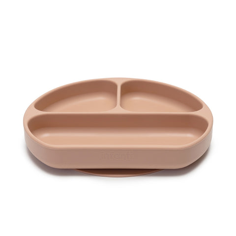 Prato de Silicone com Divisórias Infanti Piccolo Terracota