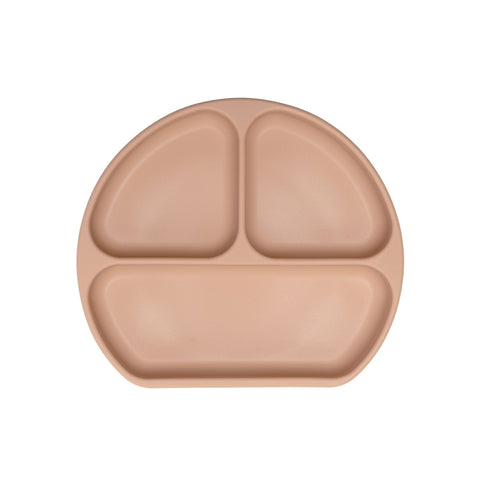 Prato de Silicone com Divisórias Infanti Piccolo Terracota