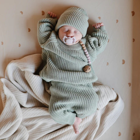 Prendedor De Chupeta Infantil Mushie EVA Mauve