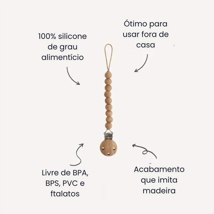 
    Prendedor De Chupeta Infantil Mushie Hera Soft Lilac
  