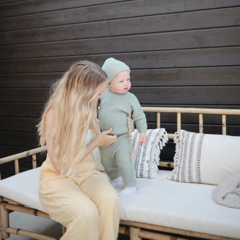 Prendedor De Chupeta Infantil Mushie Luna Faux Wood