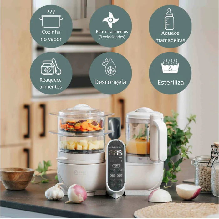 
    Processador De Alimentos Babymoov Duo Meal Station 6 em 1 Grey
  