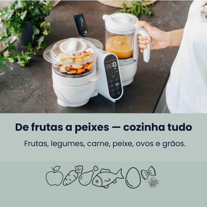 
    Processador De Alimentos Babymoov Duo Meal Station 6 em 1 Grey
  