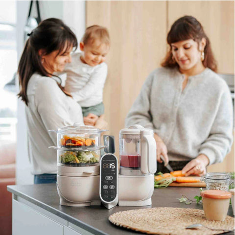 Processador De Alimentos Babymoov Duo Meal Station 6 em 1 Mineral Beige