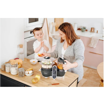 Processador De Alimentos Babymoov Duo Meal Station 6 em 1 Grey - Materiais seguros e garantia vitalícia