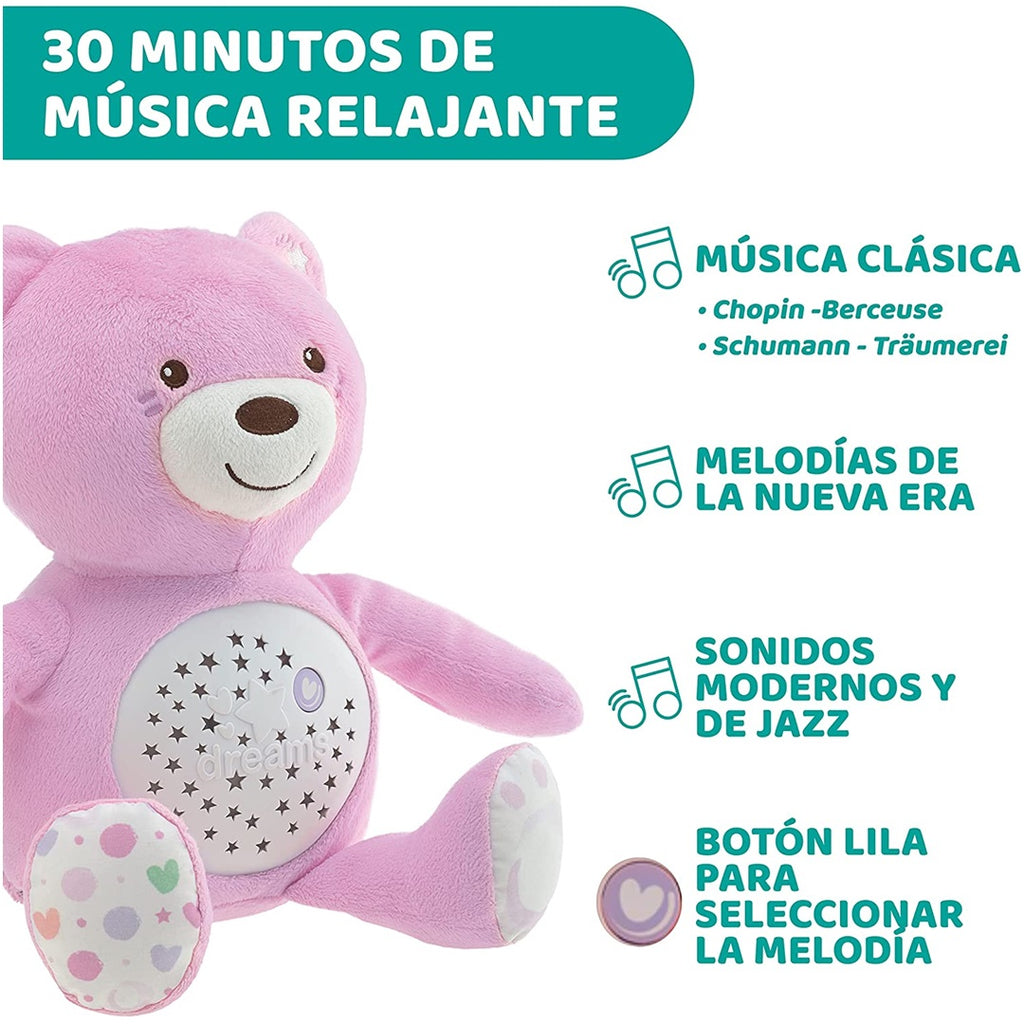 Projetor Chicco Bebê Urso Rosa