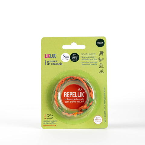 Pulseira Repelente de Citronela Repellik LikLuc