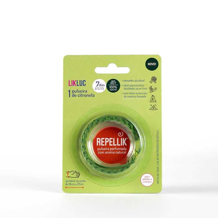 
    Pulseira Repelente de Citronela Repellik LikLuc
  