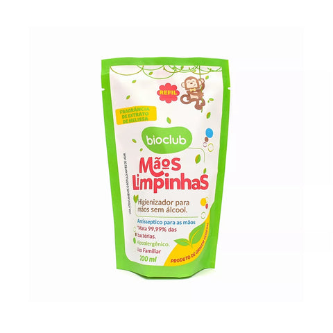 Refil Higienizador Sem Álcool - Mãos Limpinhas Bioclub 200ML - Bioclub Babytunes by Vanessa