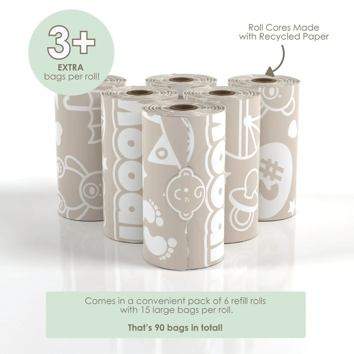 
    Refil de Sacos Descartáveis Moodie Sem Fragrância - 06 Unidades - Moodie Babytunes
  