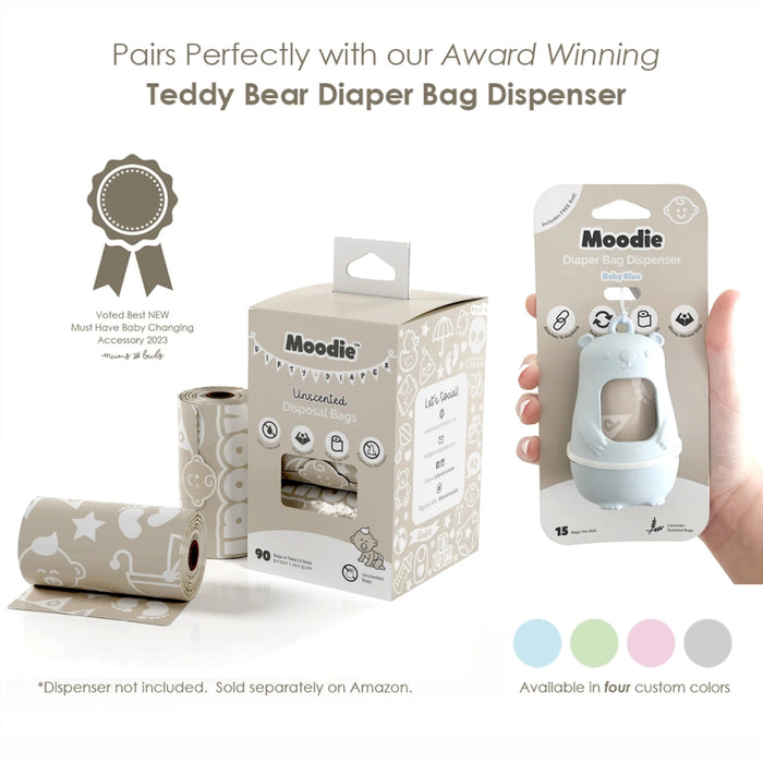 
    Refil de Sacos Descartáveis Moodie Sem Fragrância - 06 Unidades - Moodie Babytunes
  