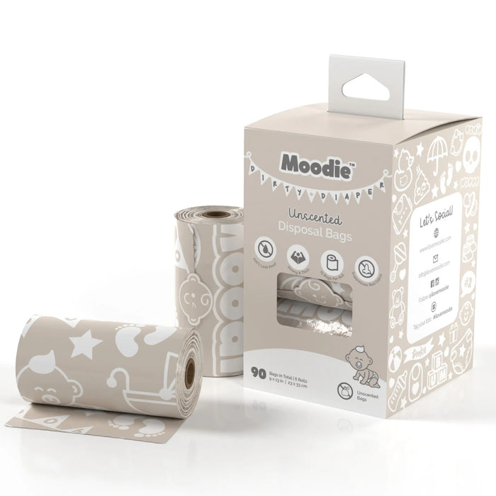 
    Refil de Sacos Descartáveis Moodie Sem Fragrância - 06 Unidades - Moodie Babytunes
  