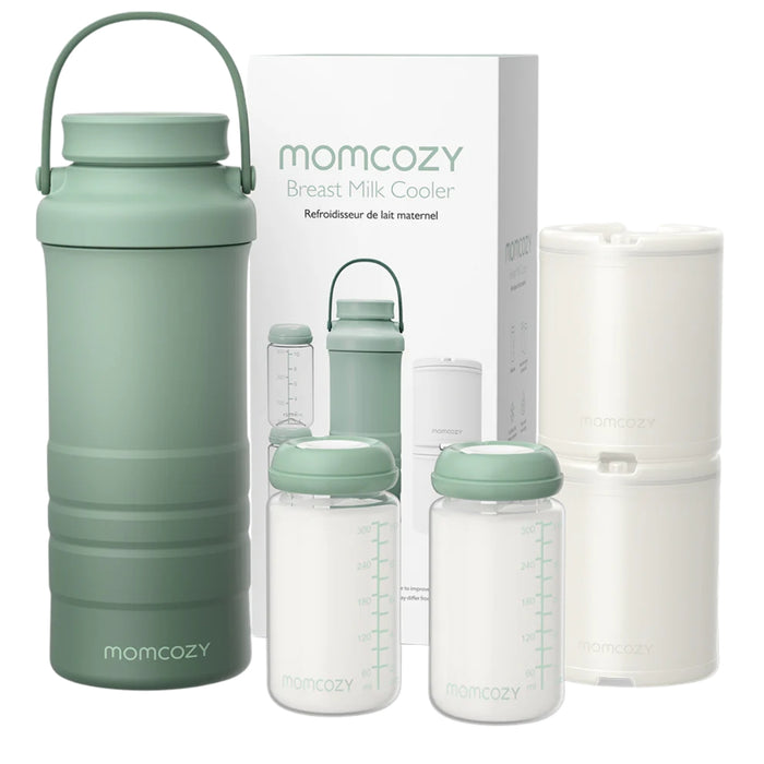 
    Momcozy Cooler de Leite Materno 650ML Verde - Momcozy Babytunes
  