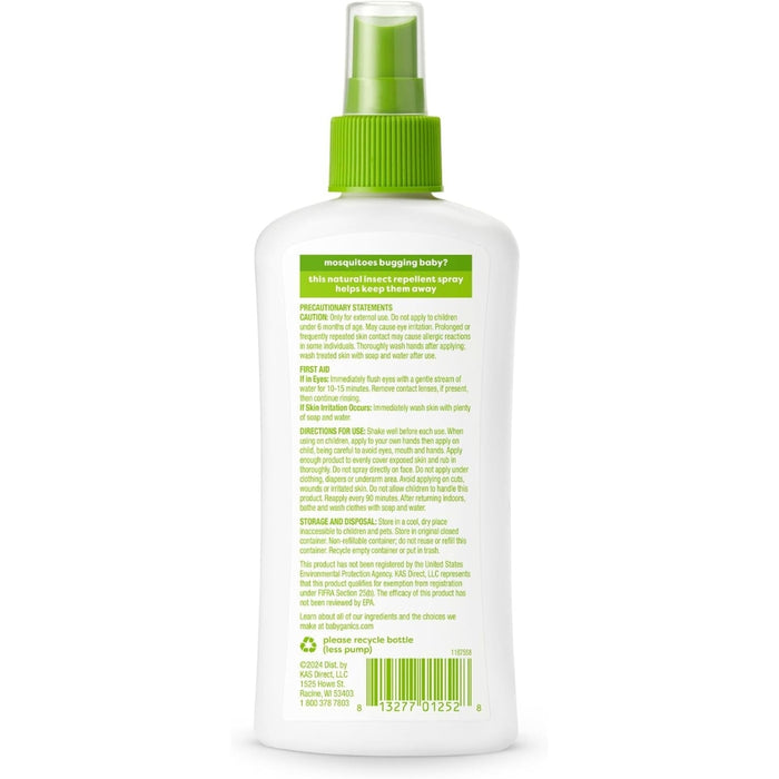
    Repelente Natural Babyganics Spray 177ml
  