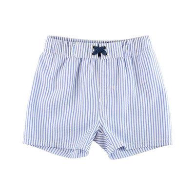 Short De Banho Ruggedbutts Periwinkle Blue Seersucker FPS50+ - Elastico na Cintura