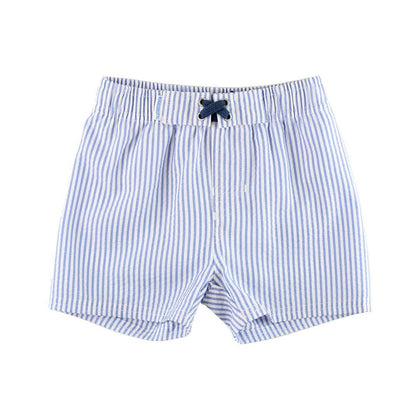 Short De Banho Ruggedbutts Periwinkle Blue Seersucker FPS50+ - Ruggedbutts Babytunes