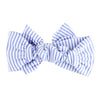 Faixa Com Laço Infantil Ruffle Butts Seersucker Periwinkle Blue - Ruffle Butts Babytunes