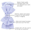 Faixa Com Laço Infantil Ruffle Butts Seersucker Periwinkle Blue - Ruffle Butts Babytunes