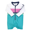 Roupa De Banho Infantil Ruggedbutts Aqua Color Block FPS50+ - Ruggedbutts Babytunes