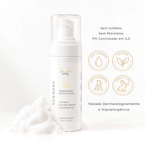 Sabonete Espuma Bebê Petit Bubble Bath Newborn – 150ML