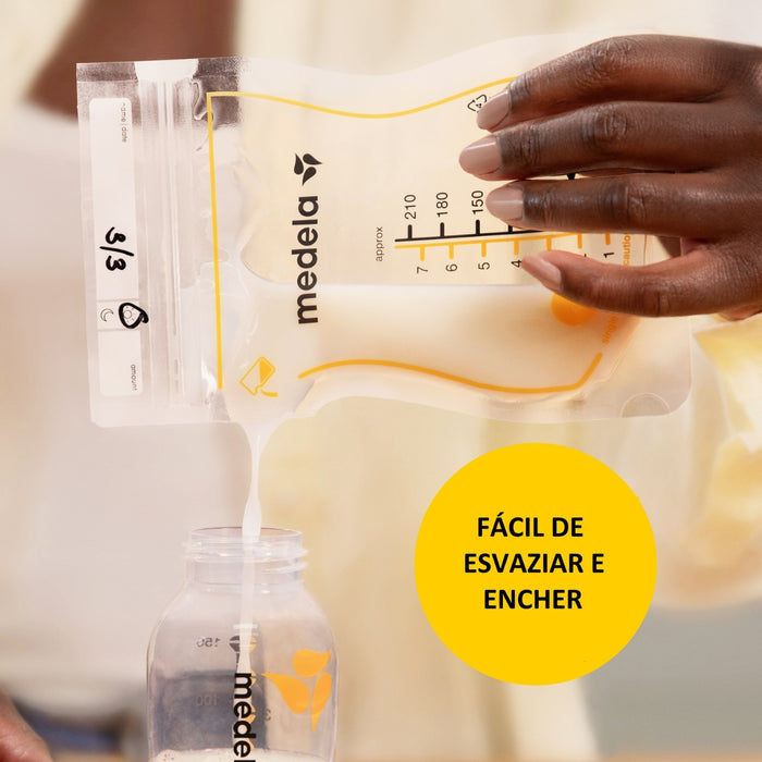 
    Sacos Para Armazenar Leite Materno Easy Pour Medela - 50 Unidades - Medela Babytunes
  