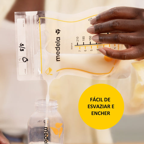 Sacos Para Armazenar Leite Materno Easy Pour Medela - 50 Unidades