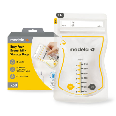 Sacos Para Armazenar Leite Materno Easy Pour Medela - 50 Unidades