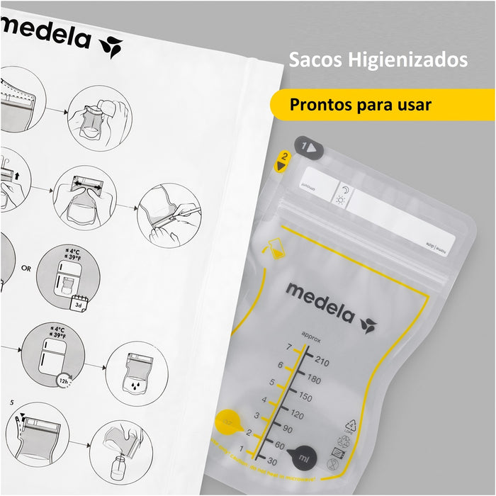 
    Sacos Para Armazenar Leite Materno Easy Pour Medela - 25 Unidades - Medela Babytunes
  
