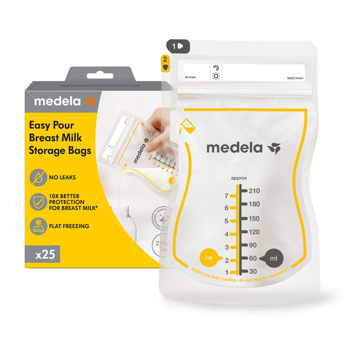 
    Sacos Para Armazenar Leite Materno Easy Pour Medela - 25 Unidades - Medela Babytunes
  