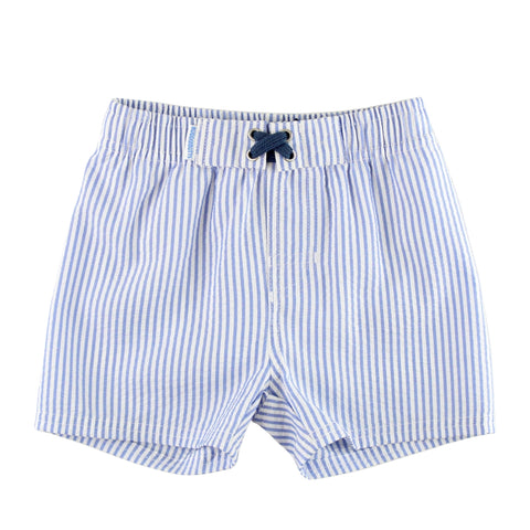 Short De Banho Ruggedbutts Periwinkle Blue Seersucker FPS50+